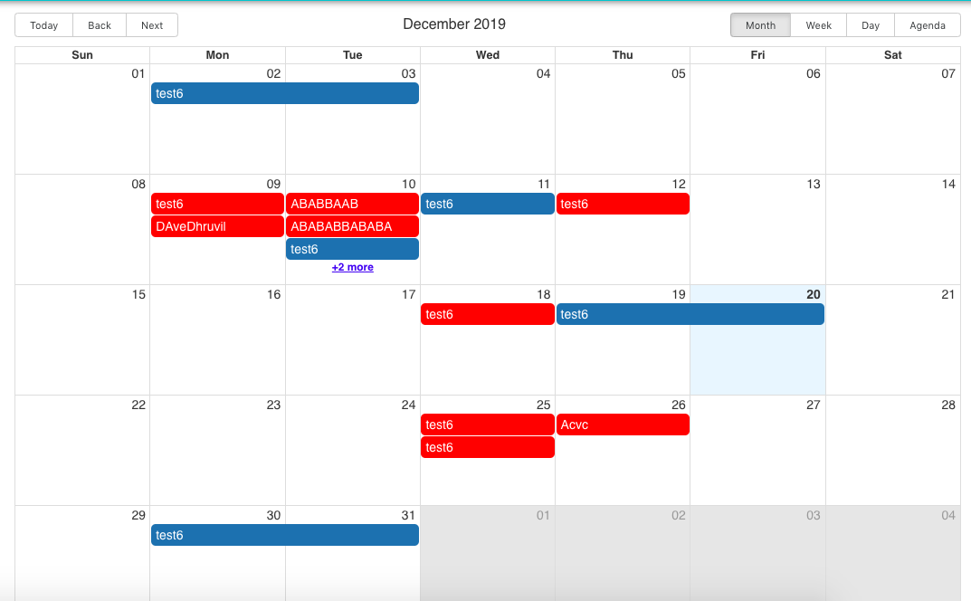 How to make ReactJS Calendar with events