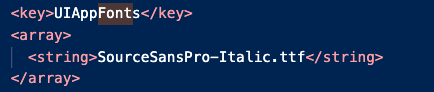 adding_custom_font_in_react_native_info_plist